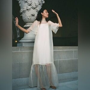 Kamperett Barre Silk Organza Maxi Dress